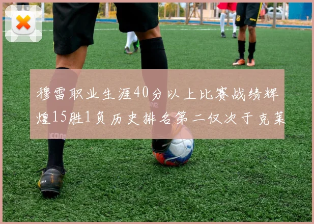 穆雷职业生涯40分以上比赛战绩辉煌15胜1负历史排名第二仅次于克莱的完美19胜0负